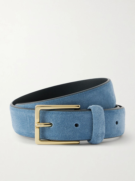  Anderson's Anderson's - Suede Belt - Blue 