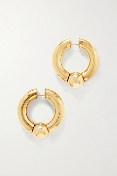  Balenciaga Balenciaga - Mega Gold-tone Hoop Earrings - One Size 