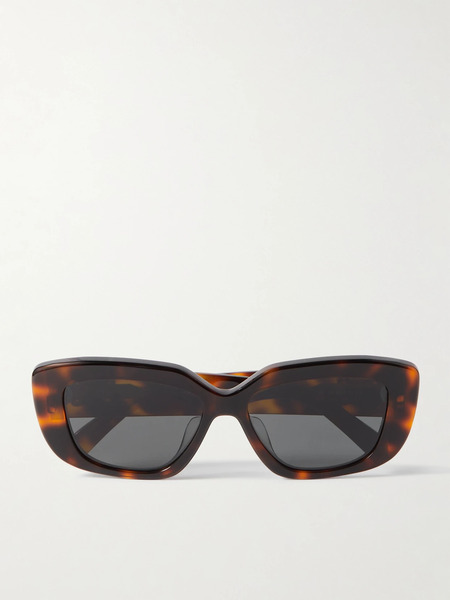  Celine Eyewear Celine Eyewear - Triomphe Rectangular-frame Tortoiseshell Acetate Sunglasses - One Size 