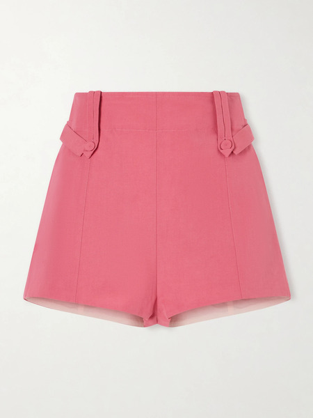  Chloé Chloé - Linen And Cotton-blend Shorts - Pink 