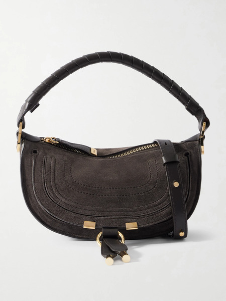 Chloé Chloé - Marcie Suede Shoulder Bag - Brown 