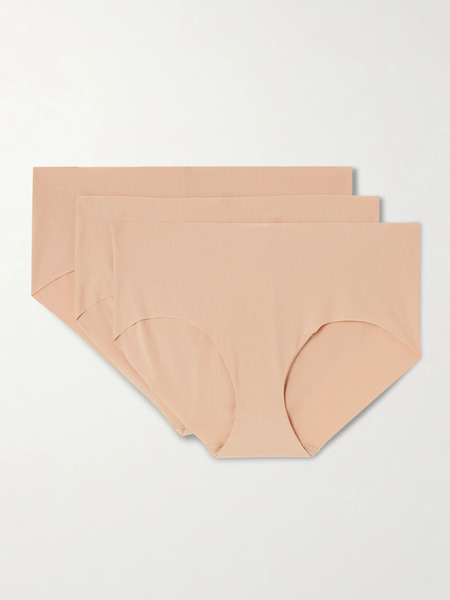  Commando Commando - Butter Set Of Three Stretch-micro Modal Briefs - Beige 
