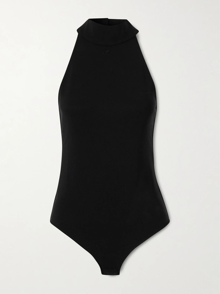  Courreges Courreges - Stretch-jersey Halterneck Bodysuit - Black 