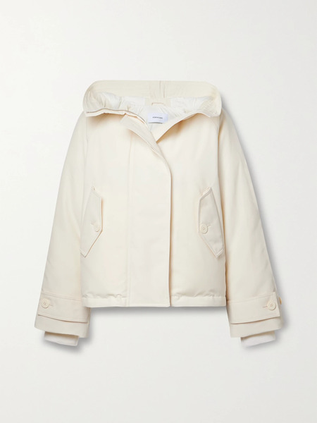  Ferragamo Ferragamo - Hooded Padded Shell Jacket - Ivory 