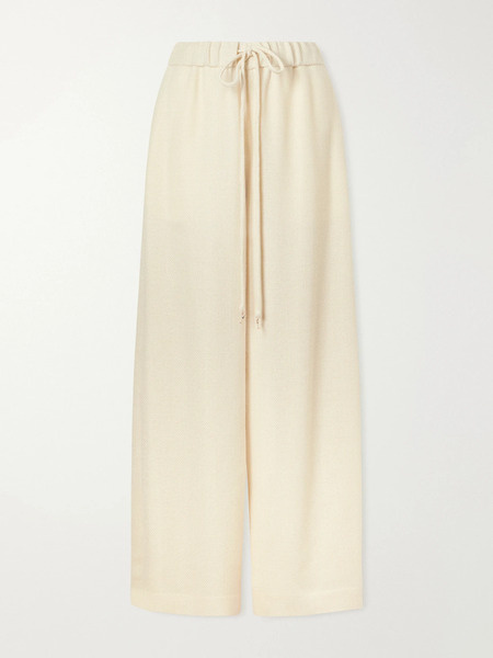  Gabriela Hearst Gabriela Hearst - Gelos Textured Alpaca Wide-leg Pants - Ivory 