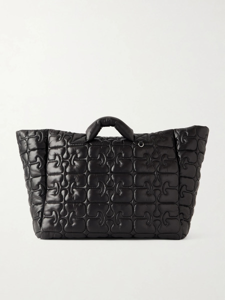  Ganni Ganni - Re-tech Xxl Quilted Recycled-shell Tote Bag - Black 