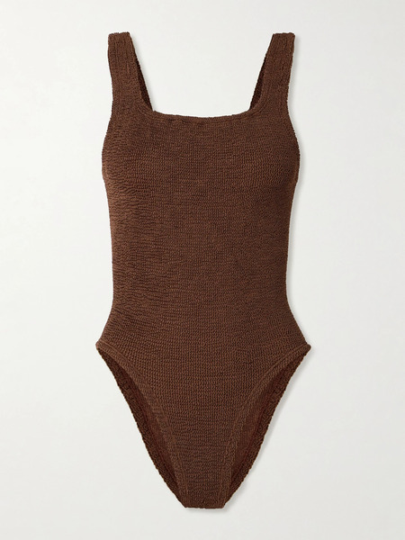  Hunza G Hunza G - Coverage Original Crinkle™ Swimsuit - Chocolate 