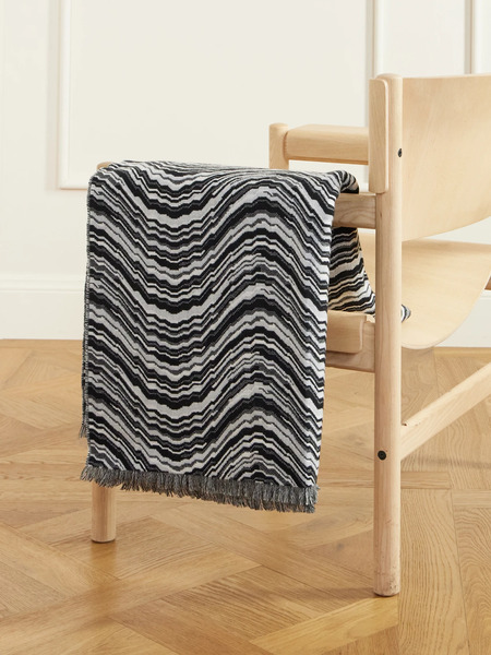  Missoni Home Missoni Home - Fringed Striped Wool-blend Throw - Multi 