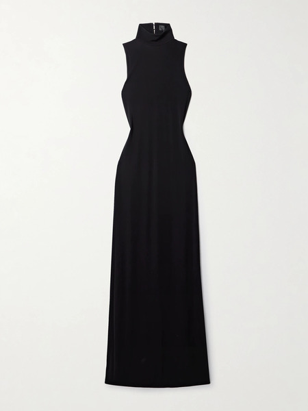  Nili Lotan Nili Lotan - Reid Open-back Stretch-jersey Maxi Dress - Black 