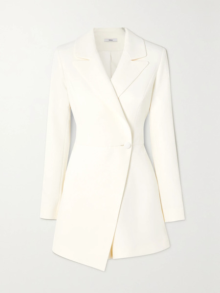 Safiyaa Safiyaa - Trinidad Asymmetric Crepe Playsuit - Ivory 