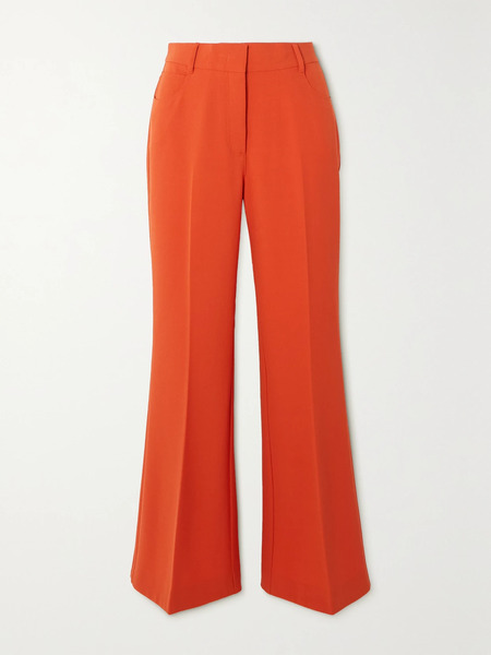  Stella Mccartney Stella Mccartney - Cropped Twill Flared Pants - Orange 