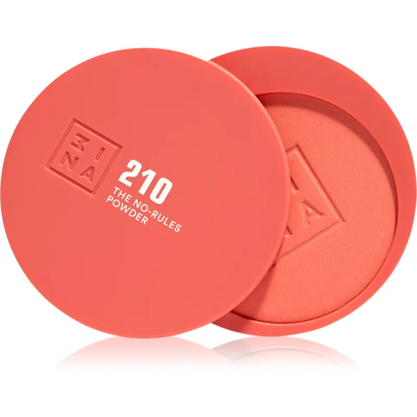  3ina The No-rules Powder Makeup Multi-funzione Per Occhi, Labbra E Viso Colore 210 - Light Coral, Matte 8 G 