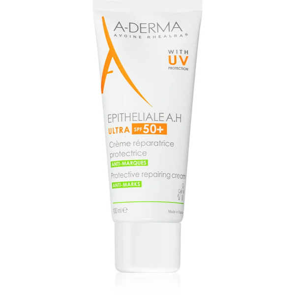  A-derma Epitheliale A.h. Ultra Protective Repairing Cream Crema Protettiva Per Pelli Sensibili Spf 50+ 100 Ml 