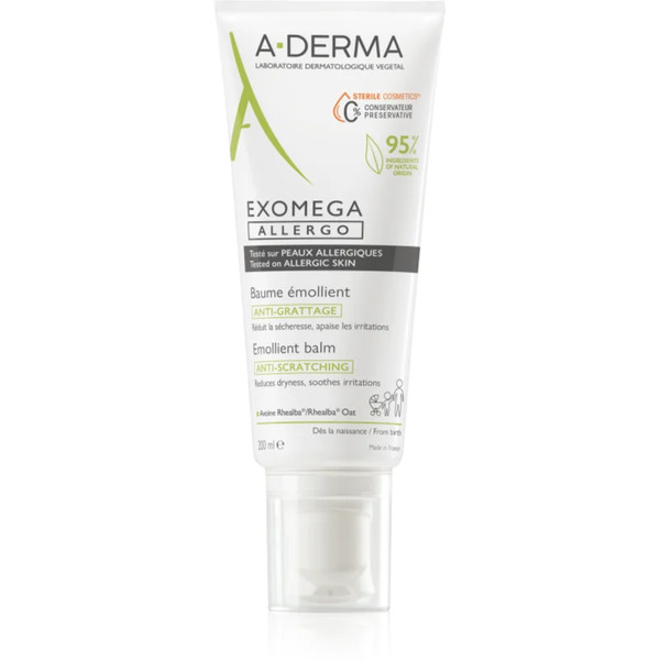  A-derma Exomega Control Allergo Crema Idratante Per Rinforzare Le Barriere Protettive Per Pelli Sensibili E Atopiche 200 Ml 