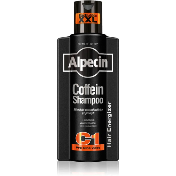  Alpecin Coffein Shampoo C1 Black Edition Shampoo Alla Caffeina Uomo Stimolante Della Crescita Dei Capelli 375 Ml 
