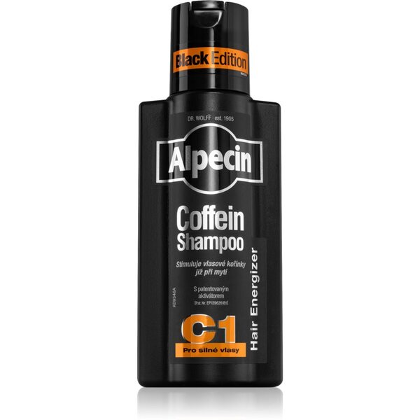  Alpecin Coffein Shampoo C1 Black Edition Shampoo Alla Caffeina Uomo Stimolante Della Crescita Dei Capelli 250 Ml 