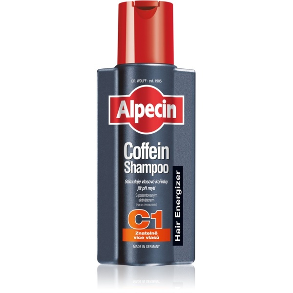  Alpecin Hair Energizer Coffein Shampoo C1 Shampoo Alla Caffeina Uomo Stimolante Della Crescita Dei Capelli 250 Ml 