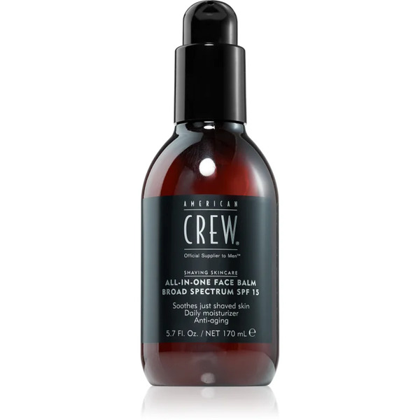  American Crew Shave & Beard All-in-one Face Balm Broad Spectrum Spf 15 Balsamo Post-rasatura Spf 15 170 Ml 