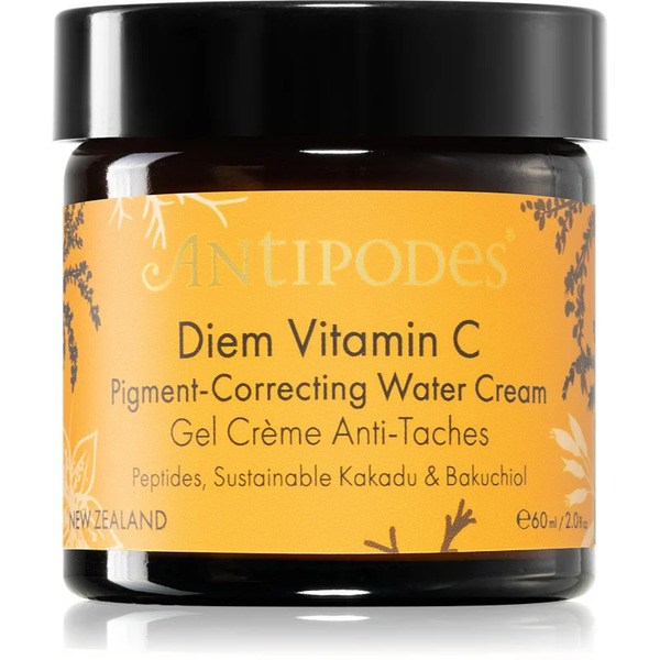  Antipodes Diem Vitamin C Pigment-correcting Water Cream Crema Idratante Illuminante Contro Le Macchie Della Pelle Con Bakuchiol 60 Ml 