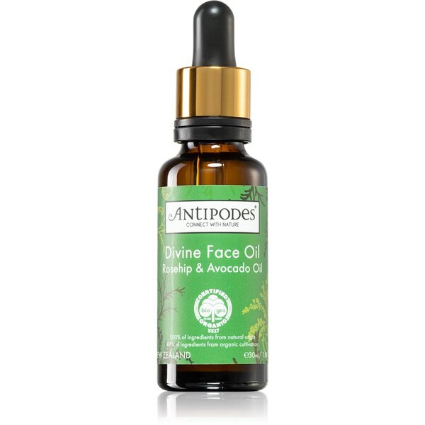  Antipodes Divine Face Oil Rosehip & Avocado Oil Siero Protettivo Contro I Primi Segni Di Invecchiamento Della Pelle 30 Ml 
