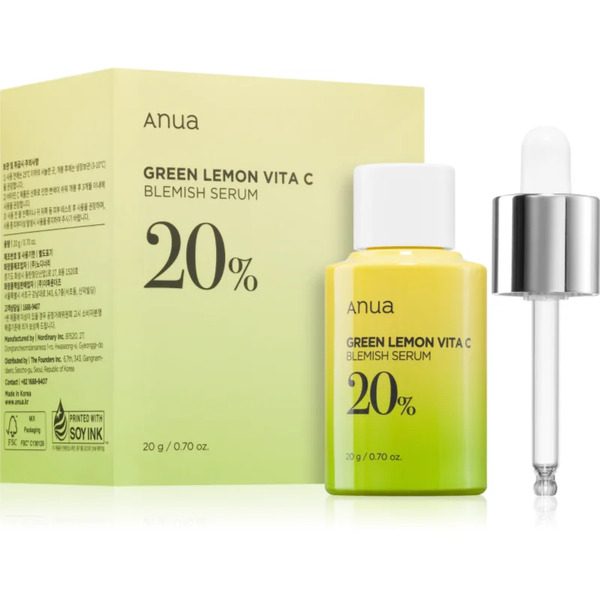  Anua Green Lemon Vita C Blemish Serum Siero Illuminante Con Vitamina C Per Pelli Problematiche, Acne 20 Ml 