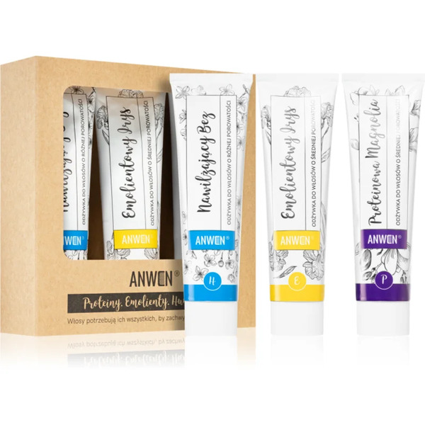  Anwen Proteins . Emollients . Humectants Balsamo Trattante Confezione Conveniente 3 X 100 Ml Medium Porosity 