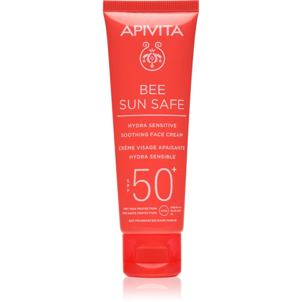  Apivita Bee Sun Safe Hydra Sensitive Soothing Face Cream Spf50+ Crema Lenitiva E Idratante Spf 50+ 50 Ml 