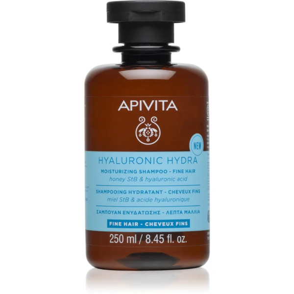  Apivita Hyaluronic Hydra Fine Hair Moisturizing Shampoo Shampoo Idratante Per Capelli Delicati 250 Ml 