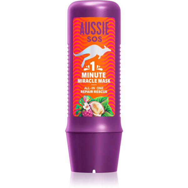  Aussie 1 Minute Miracle Repair Rescue Maschera Nutriente Intensa Per Capelli Rovinati E Secchi 250 Ml 