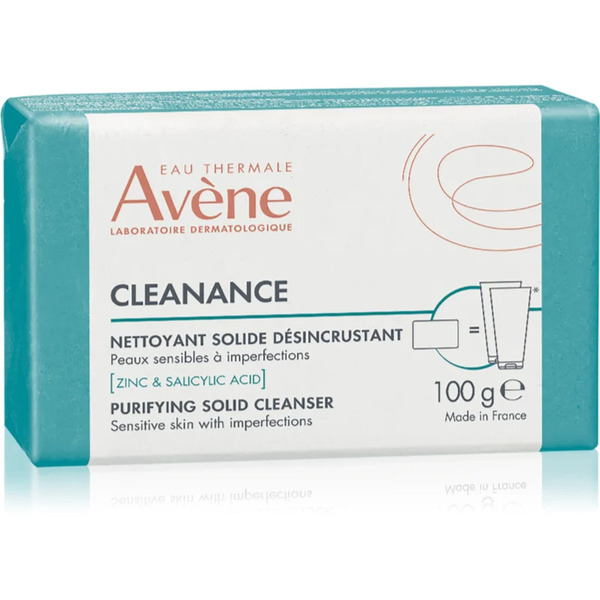  Avène Cleanance Purifying Solid Cleanser Pane Dermatologico Detergente Per Pelli Grasse Con Tendenza All'acne 100 G 