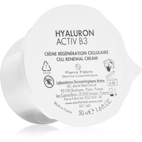  Avène Hyaluron Activ B3 Cell Renewal Cream Crema Per La Rigenerazione Cellulare Della Pelle Ricarica 50 Ml 