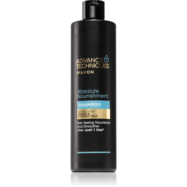  Avon Advance Techniques Absolute Nourishment Shampoo Nutriente All'olio Di Argan Del Marocco Per Tutti I Tipi Di Capelli 400 Ml 