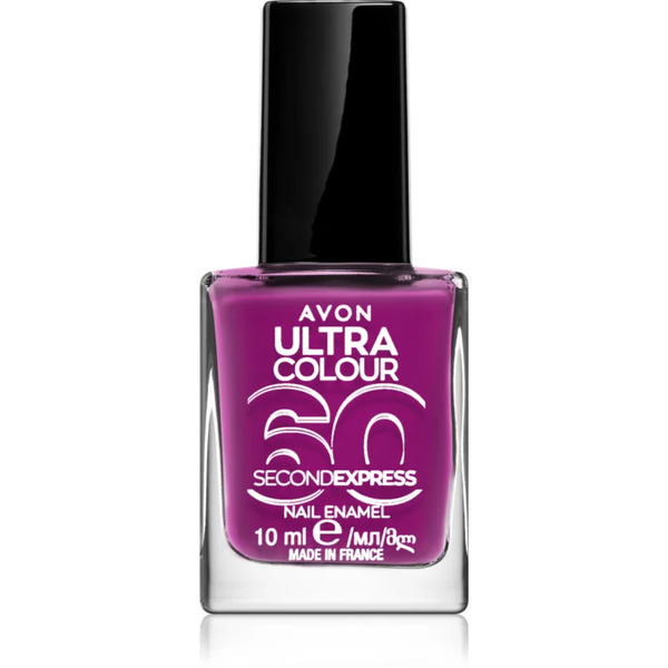  Avon Ultra Colour 60 Second Express Smalto Per Unghie E Asciugatura Rapida Colore Grape Escape 10 Ml 