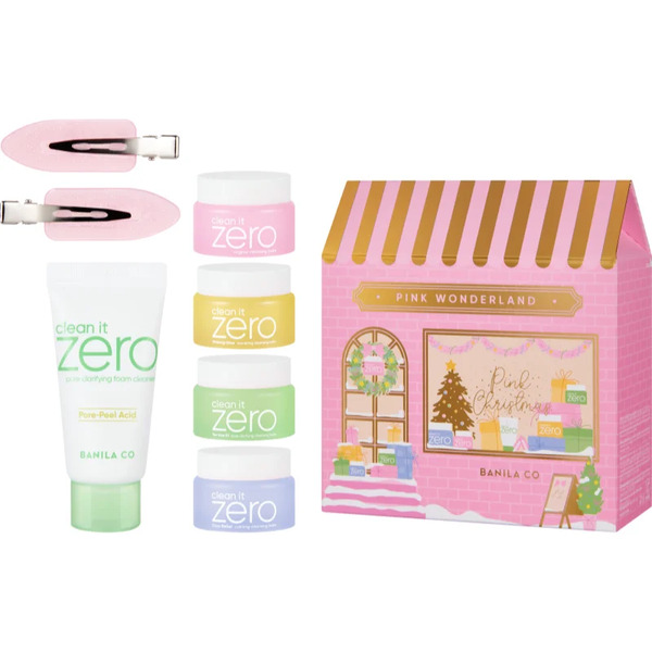  Banila Co. Clean It Zero Pink Wonderland Special Set Set Regalo Di Natale Per Una Pulizia Perfetta Della Pelle 
