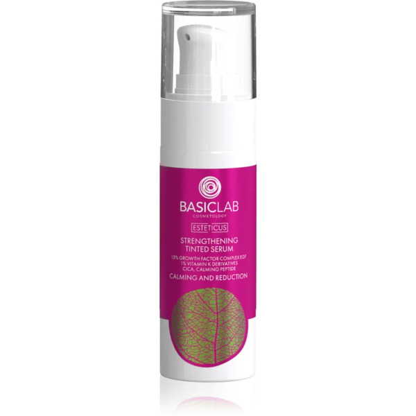  Basiclab Cosmetology Esteticus Siero Colorato Contro Gli Arrossamenti Della Pelle 15% Growth Factor Complex Egf 30 Ml 