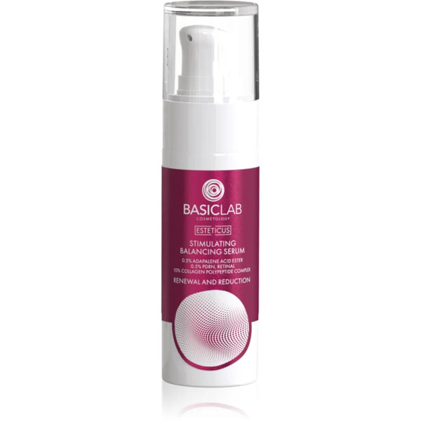  Basiclab Cosmetology Esteticus Siero Stimolante Per Un Tono Uniforme Della Pelle 0.5% Adapalene Acid Ester, 10% Collagen Polypeptide Complex, 0.5% Pdr 
