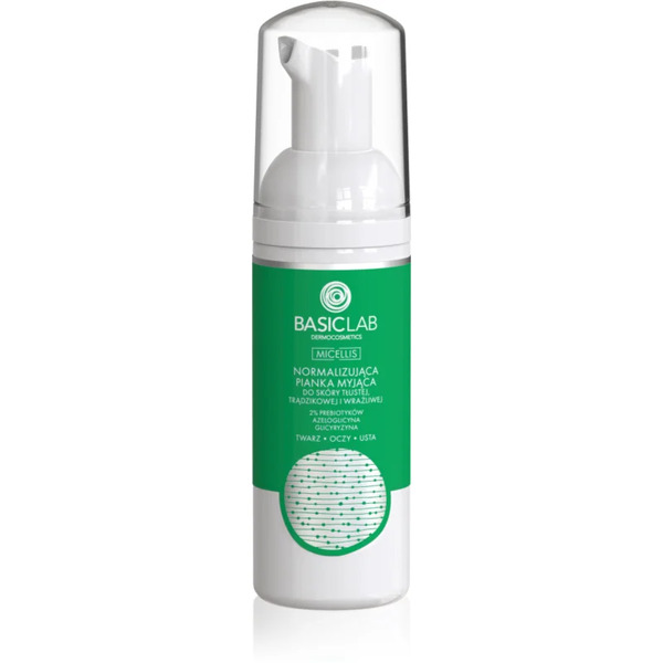  Basiclab Dermocosmetics Micellis Mousse Detergente Delicata Per Pelli Grasse Con Tendenza All'acne 50 Ml 