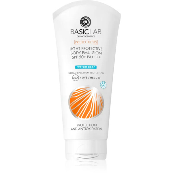  Basiclab Dermocosmetics Protecticus Emulsione Idratante E Protettiva Viso E Corpo Spf 50+ Waterproof 100 Ml 
