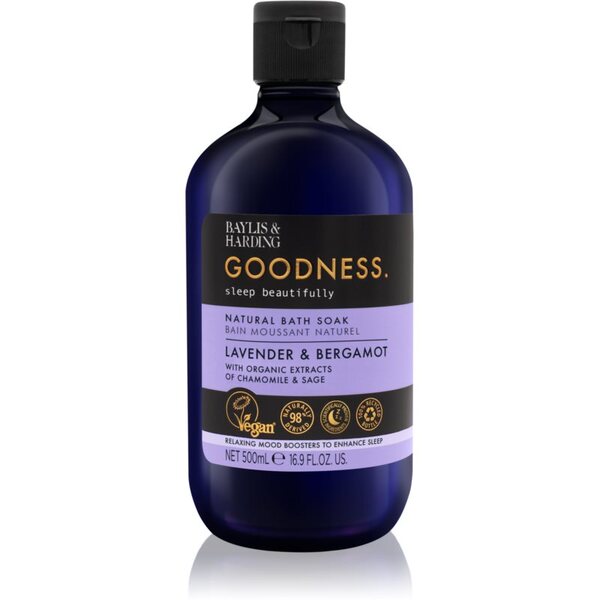  Baylis & Harding Goodness Sleep Beautifully Bagnoschiuma Per Un Sonno Tranquillo Lavender & Bergamot 500 Ml 