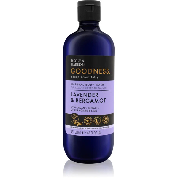  Baylis & Harding Goodness Sleep Beautifully Docciaschiuma Antistress Per Un Sonno Tranquillo Lavender & Bergamot 500 Ml 