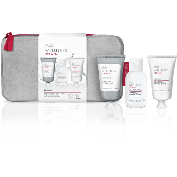  Baylis & Harding Wellness. For Men. Revive Confezione Regalo Per Corpo E Viso Per Uomo Grapefruit, Ginger & Lime 