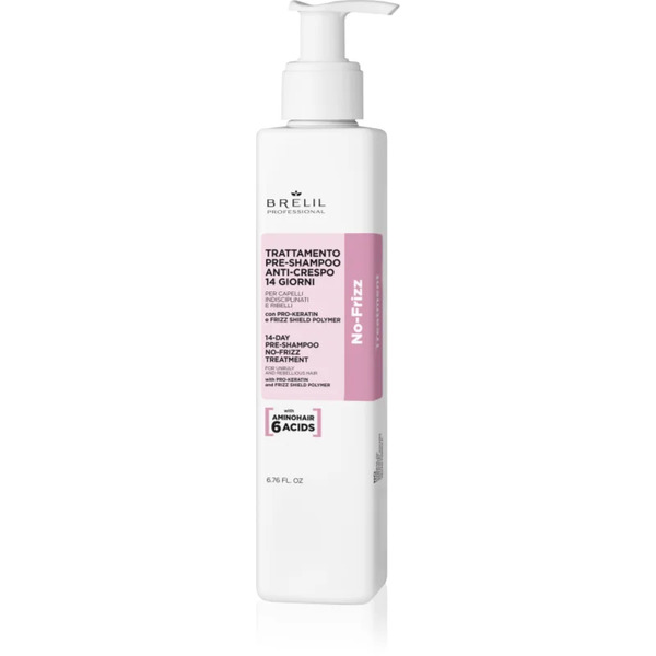  Brelil Professional No Frizz 14 Days No Frizz Treatment Trattamento Pre-shampoo Per Capelli Ribelli E Crespi 200 Ml 