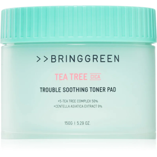  Bringgreen Tea Tree Cica Trouble Soothing Toner Pad Cuscinetti Tonificanti Con Effetto Lenitivo 90 Pz 