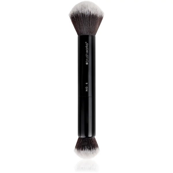  Brushworks Double Ended Pennello Piccolo Per La Stesura Dei Prodotti Liquidi, In Crema E In Polvere Tipo No. 6 1 Pz 