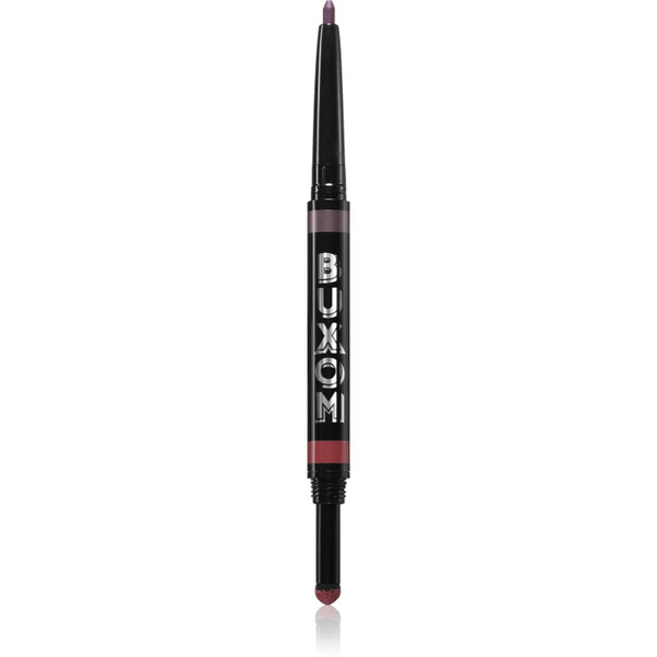  Buxom Flip Side Dual-ended Eyeliner & Shadow Ombretti Ed Eyeliner In Crema In Matita Colore Burgundy Bestie 0.78 G 