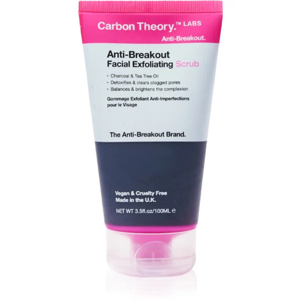  Carbon Theory Anti-breakout Facial Exfoliating Scrub Rinfrescante Viso Per Pelli Problematiche, Acne 100 Ml 