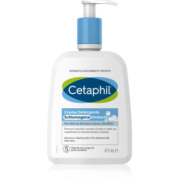  Cetaphil Detergente Schiumogeno Idratante Hydrating Foaming Cream Cleanser Mousse Detergente Per Tutti I Tipi Di Pelle 473 Ml 