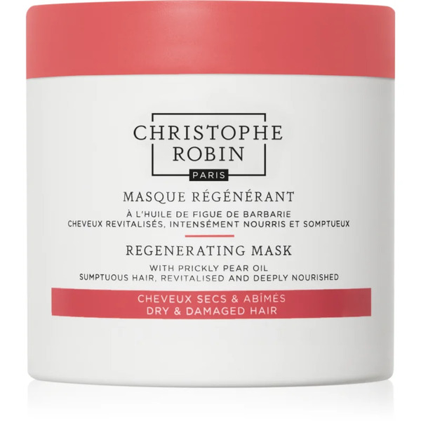  Christophe Robin Regenerating Mask With Prickly Pear Oil Maschera Rigenerante Per Capelli Secchi, Rovinati E Trattati Chimicamente 250 Ml 