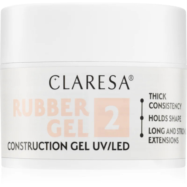  Claresa Rubber Gel Construction Gel Uv/led Smalto Gel Per La Ricostruzione Delle Unghie Colore 02 45 G 