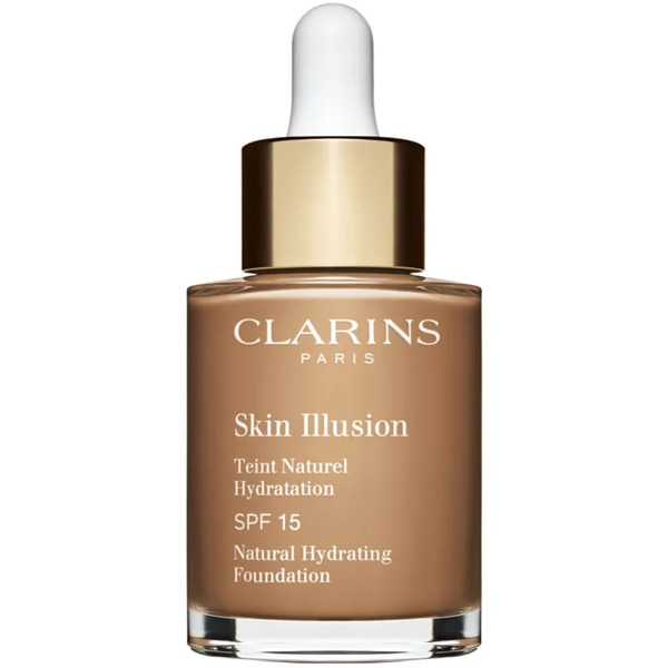  Clarins Skin Illusion Natural Hydrating Foundation Fondotinta Idratante Illuminante Spf 15 Colore 114n Cappuccino 30 Ml 